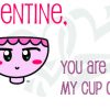 Cup of Tea Valentines Day Card by Wholly Frap